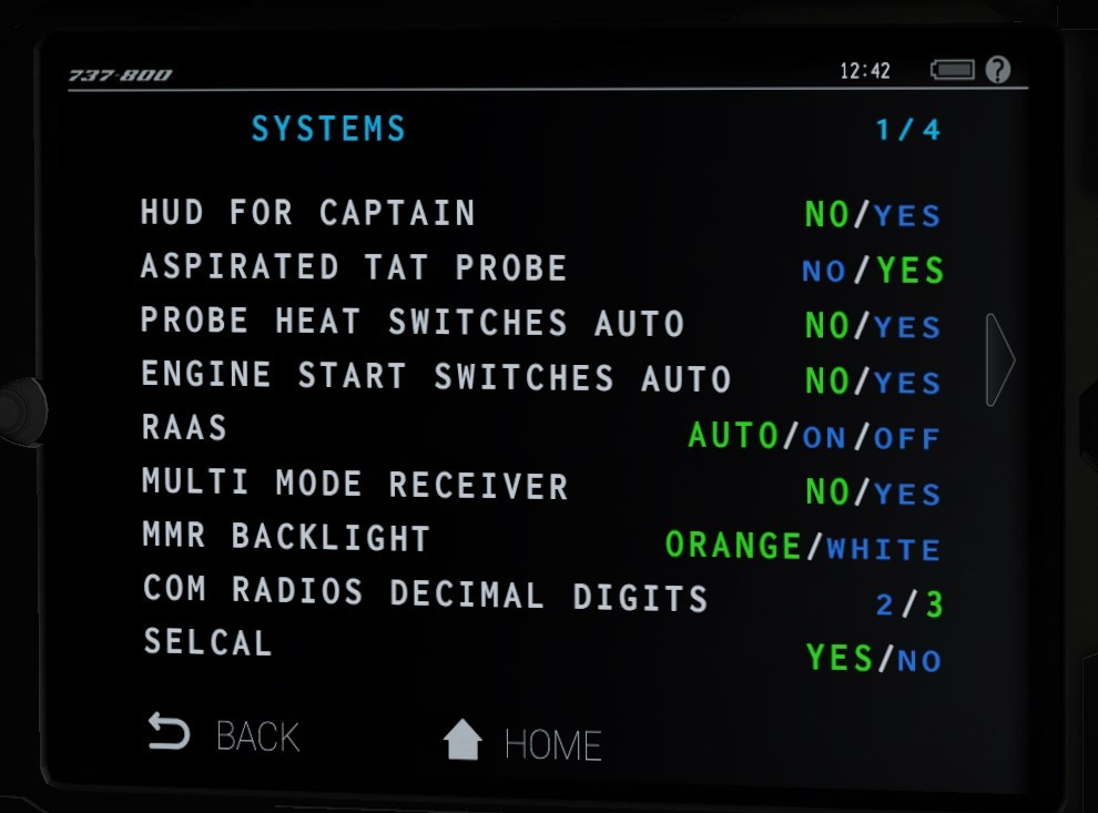 Zibo 737 multi-mode receiver EFB option 